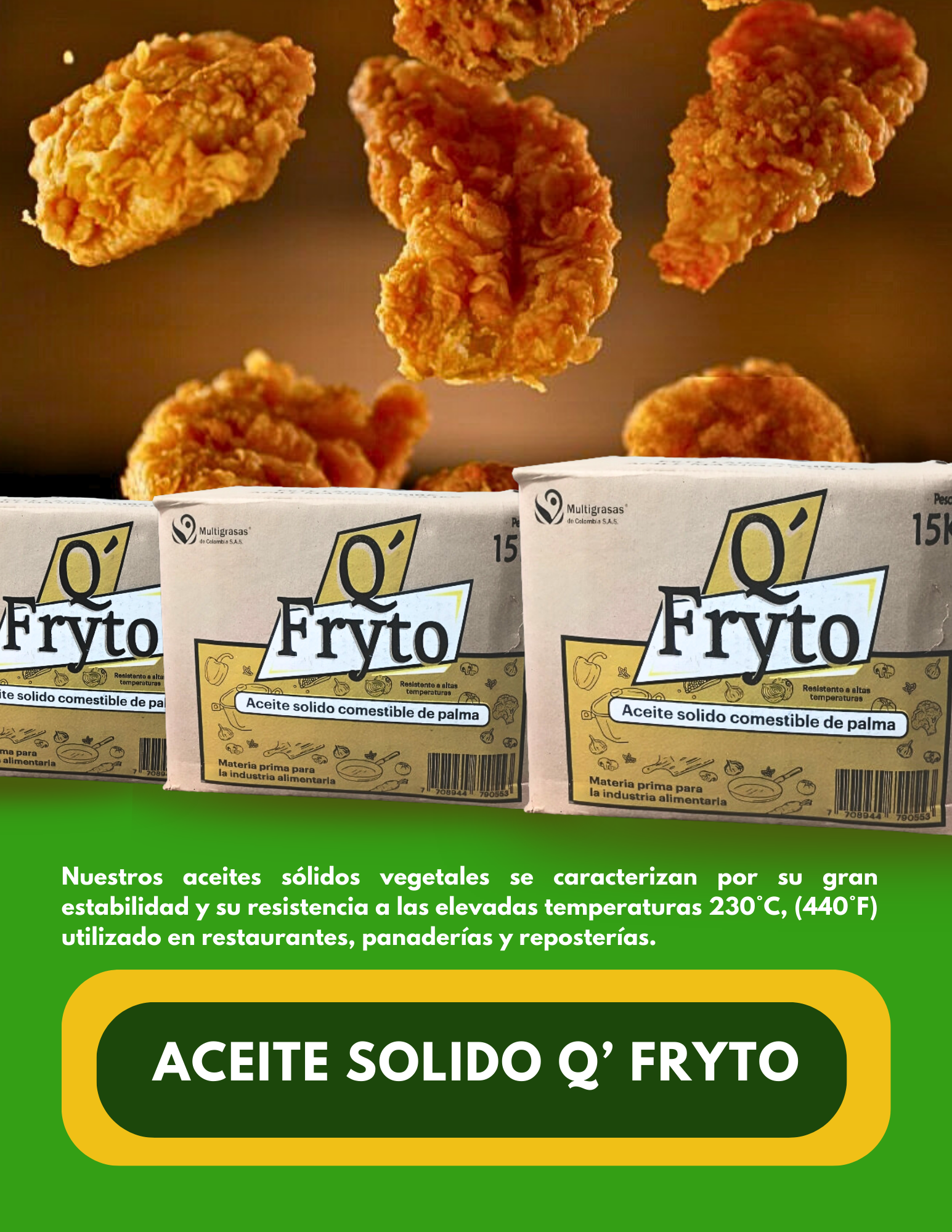 Aceite Sólido 15 Kilos